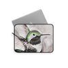 Hummingbird Green Black Ink Art Laptop Sleeve