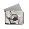 Hummingbird Green Black Ink Art Laptop Sleeve