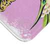Hummingbird Ink Art Pink Bath Mat Home Decor