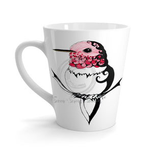 Hummingbird Ink Tribal Red Latte Mug 12Oz Mug