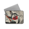 Hummingbird Red Black Ink Art Laptop Sleeve