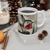 Hummingbird Red Black Ink Art Mug 11Oz