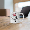 Hummingbird Red Black Tribal Ink Art Mug 11Oz