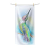 Hummingbird Singing Watercolor Art Polycotton Towel Bath 30X60 Home Decor