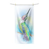Hummingbird Singing Watercolor Art Polycotton Towel Beach 36X72 Home Decor