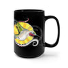 Hummingbird Sun Tribal Teal Black Mug 15Oz