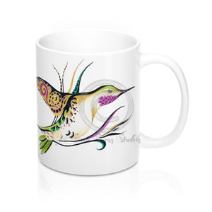 Hummingbird Tribal Ink Art Mug 11Oz