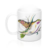 Hummingbird Tribal Ink Art Mug 11Oz