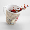 Hummingbird Vintage Map Amaryllis Latte Mug Mug