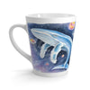 Humpback Galaxy Watercolor Art Latte Mug 12Oz Mug