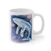 Humpback Galaxy Watercolor Art Mug 11Oz