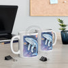 Humpback Galaxy Watercolor Art Mug 11Oz