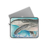Humpback Whale And The Wave Watercolor Art Laptop Sleeve