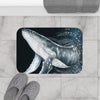 Humpback Whale Bubbles Ink Bath Mat Home Decor