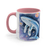 Humpback Whale Galaxy Watercolor Art Accent Coffee Mug 11Oz