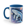 Humpback Whale Galaxy Watercolor Art Accent Coffee Mug 11Oz