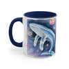 Humpback Whale Galaxy Watercolor Art Accent Coffee Mug 11Oz