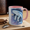 Humpback Whale Galaxy Watercolor Art Accent Coffee Mug 11Oz