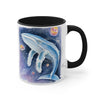 Humpback Whale Galaxy Watercolor Art Accent Coffee Mug 11Oz