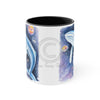 Humpback Whale Galaxy Watercolor Art Accent Coffee Mug 11Oz Black /