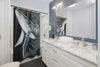 Humpback Whale Ii Blue Ink Art Shower Curtains Home Decor
