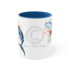 Humpback Whale Tribal Color Splash Ink Art Accent Coffee Mug 11Oz