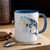 Humpback Whale Tribal Color Splash Ink Art Accent Coffee Mug 11Oz