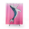 Humpback Whale Tribal Pink Blue Shower Curtain 71X74 Home Decor