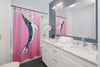 Humpback Whale Tribal Pink Blue Shower Curtain Home Decor
