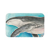 Humpback Whale Watercolor Bath Mat 34 × 21 Home Decor