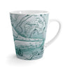 Humpback Whales Teal Love Latte Mug Mug