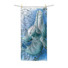 Humpback Whales Vintage Map Polycotton Towel 30X60 Home Decor