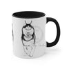 Husky Dog Running Art Accent Coffee Mug 11Oz