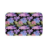 Hydrangea Purple Violet Black Chic Bath Mat Large 34X21 Home Decor