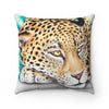 Jaguar Napping Soft Pastel Art Square Pillow 14 × Home Decor