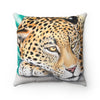 Jaguar Napping Soft Pastel Art Square Pillow Home Decor