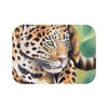 Jaguar On The Prowl Watercolor Art Bath Mat 24 × 17 Home Decor