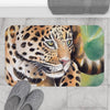 Jaguar On The Prowl Watercolor Art Bath Mat Home Decor