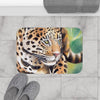 Jaguar On The Prowl Watercolor Art Bath Mat Home Decor