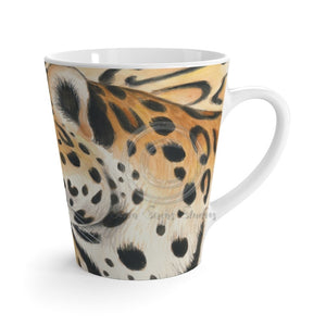 Jaguar On The Prowl Watercolor Art Latte Mug 12Oz Mug