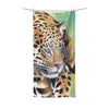 Jaguar On The Prowl Watercolor Art Polycotton Towel 36 × 72 Home Decor