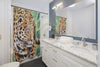 Jaguar On The Prowl Watercolor Art Shower Curtain Home Decor