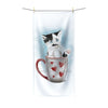 Kitten Cat In The Cup Art Polycotton Towel 36 × 72 Home Decor