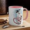 Kitten Cat In The Cup On White Art Accent Coffee Mug 11Oz