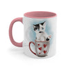 Kitten Cat In The Cup On White Art Accent Coffee Mug 11Oz