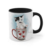 Kitten Cat In The Cup On White Art Accent Coffee Mug 11Oz