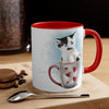 Kitten Cat In The Cup On White Art Accent Coffee Mug 11Oz