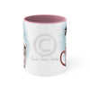 Kitten Cat In The Cup On White Art Accent Coffee Mug 11Oz Pink /