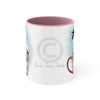 Kitten Cat In The Cup On White Art Accent Coffee Mug 11Oz Pink /