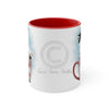 Kitten Cat In The Cup On White Art Accent Coffee Mug 11Oz Red /